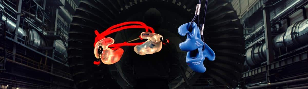 Otoprotettori su misura in silicone Work Secure